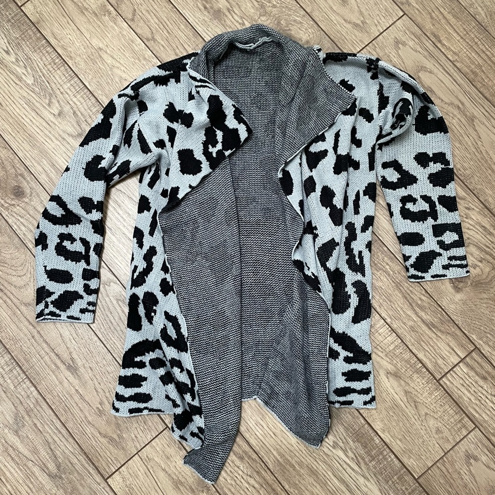 Soft Leopard Print Cardigan - image 1